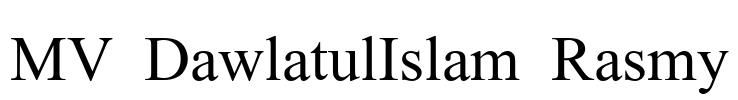 MV DawlatulIslam Rasmy Font Image