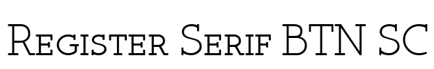 Register Serif BTN SC