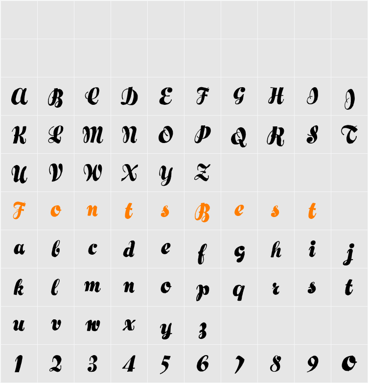 Hertziano Character Map