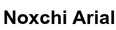 Noxchi Arial Font Image