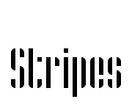 Stripes Font Image