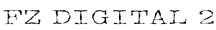 FZ DIGITAL 2 Font Image
