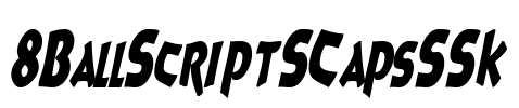 8BallScriptSCapsSSK Font Image