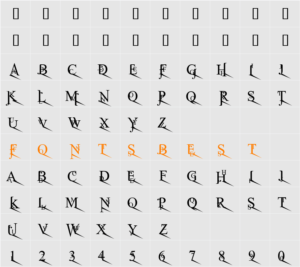 Jean Splice LoRite Character Map