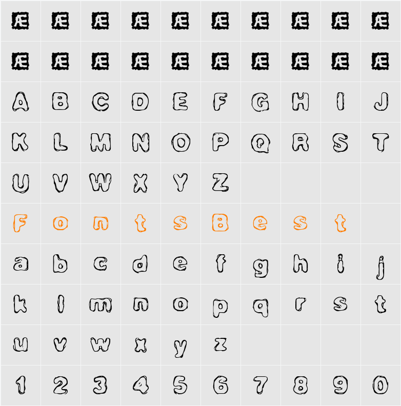 Hassle BRK Character Map