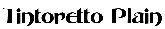 Tintoretto Plain Font Image