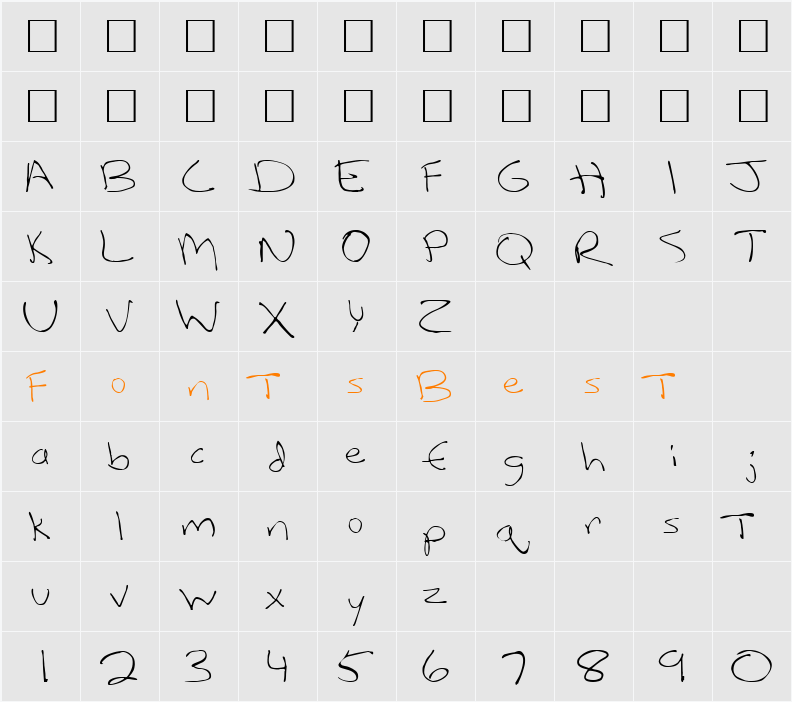 LANETTE Character Map