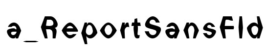 a_ReportSansFld Font Image