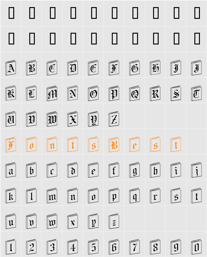 NewLibrary Character Map