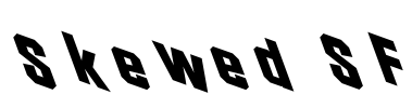 Skewed SF Font Image