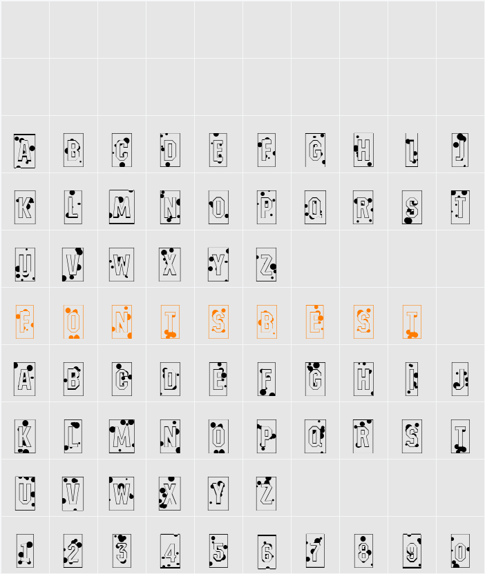 a_MeccanoCmInkb Character Map