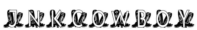 JNKCOWBOY Font Image