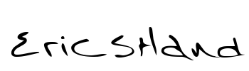 EricsHand Font Image