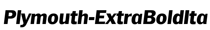 Plymouth-ExtraBoldIta