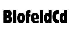 BlofeldCd Font Image