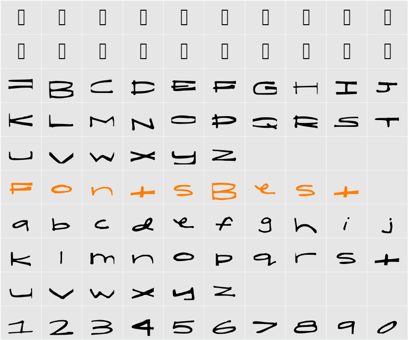 ShelbyShortandFat Character Map