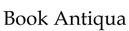 Book Antiqua Font Image