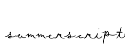 SummerScript Font Image
