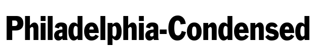 Philadelphia-Condensed Font Image