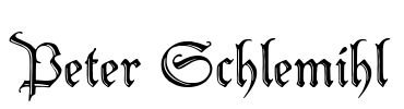 Peter Schlemihl Font Image