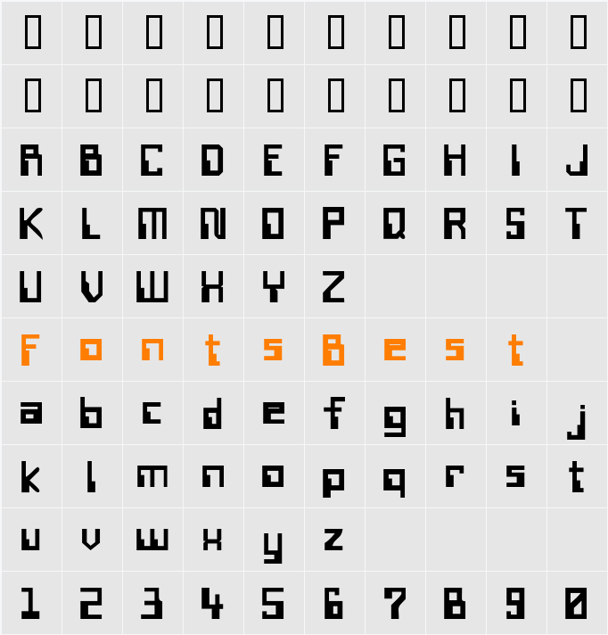 WireTransferSSK Character Map