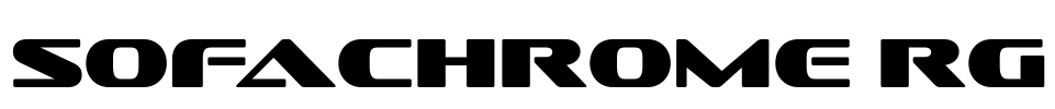 Sofachrome Rg Font Image