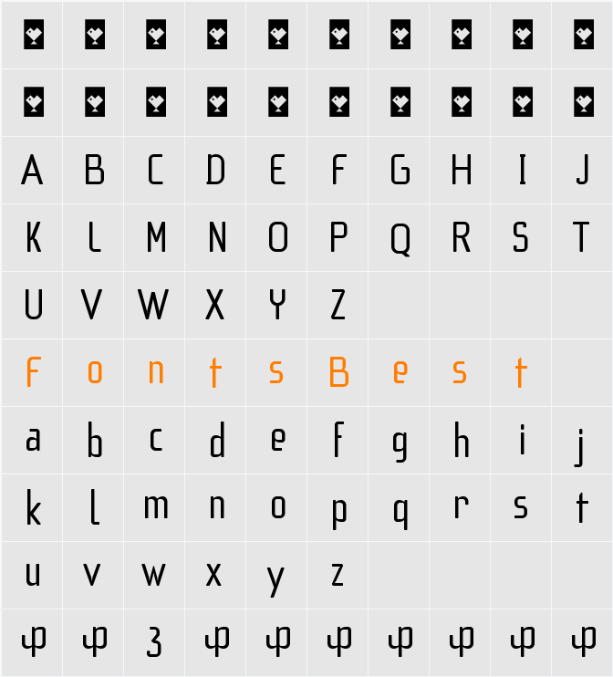 f3 Secuencia round ffp Character Map