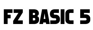 FZ BASIC 5 Font Image