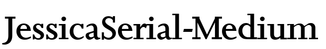 JessicaSerial-Medium Font Image