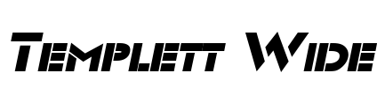 Templett Wide Font Image