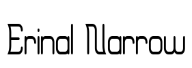 Erinal Narrow Font Image