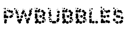 PWBubbles Font Image