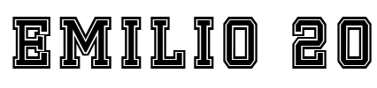 Emilio 20 Font Image