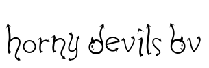 Horny Devils BV Font Image