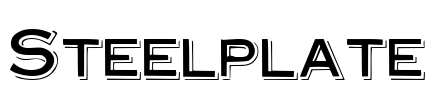 Steelplate Font Image