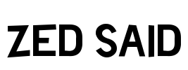 Zed Said Font Image