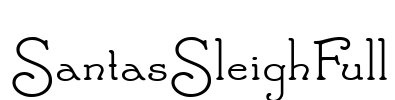 SantasSleighFull Font Image