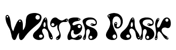 Water Park Font Image