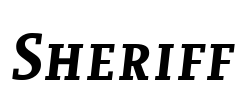 Sheriff Font Image
