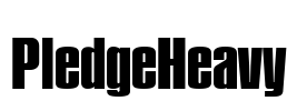 PledgeHeavy Font Image