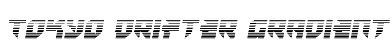 Tokyo Drifter Gradient Font Image