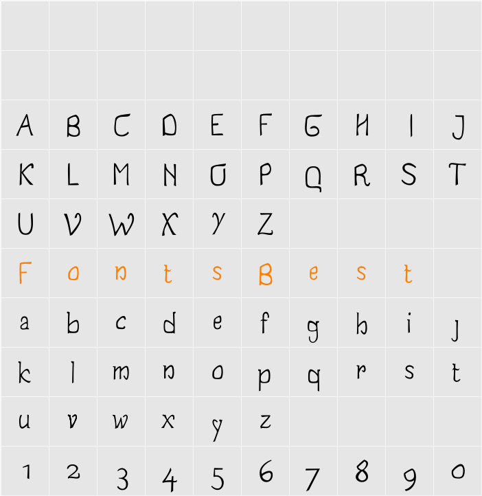 Jale Character Map