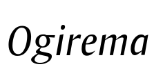 Ogirema Font Image