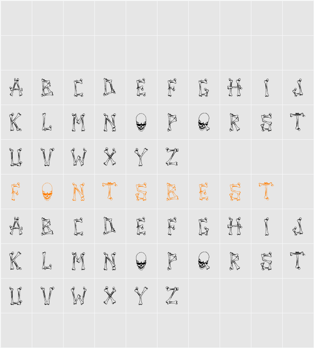 Tengkorak_COE Character Map
