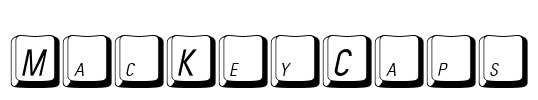 MacKeyCaps Font Image