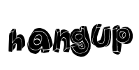 HANGUP Font Image