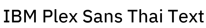 IBM Plex Sans Thai Text Font Image