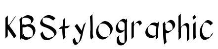 KBStylographic Font Image