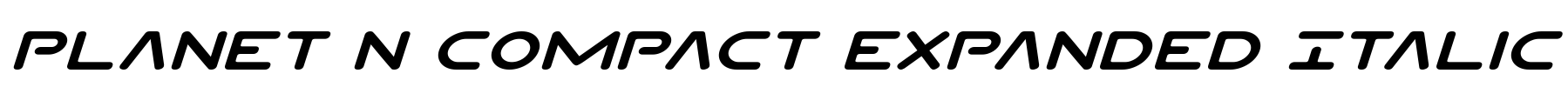 Planet N Compact Expanded Italic
