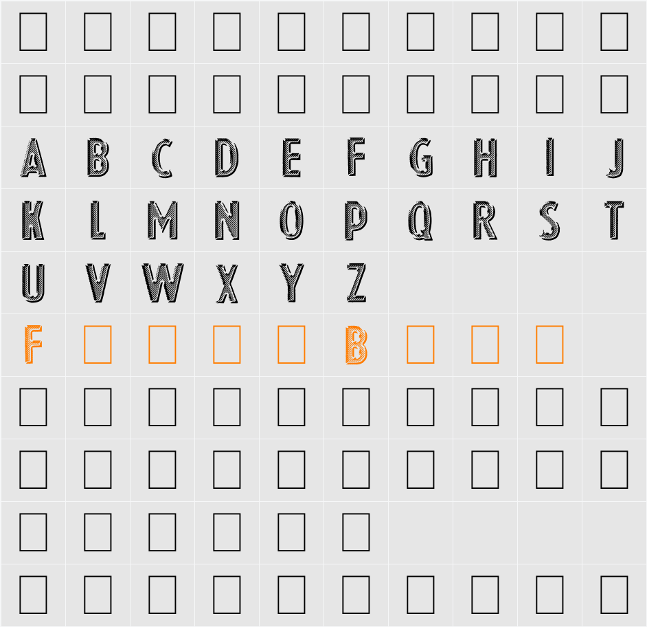 Eshop Advert Character Map